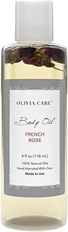 Olivia Care Body Oil - Natural Perfume Oil For Women | Hydrating & Moisturizing After Bath Oil - Infused with VITAMIN E, K & Omega Fatty Acids - Reduce Dry Skin (French Rose)