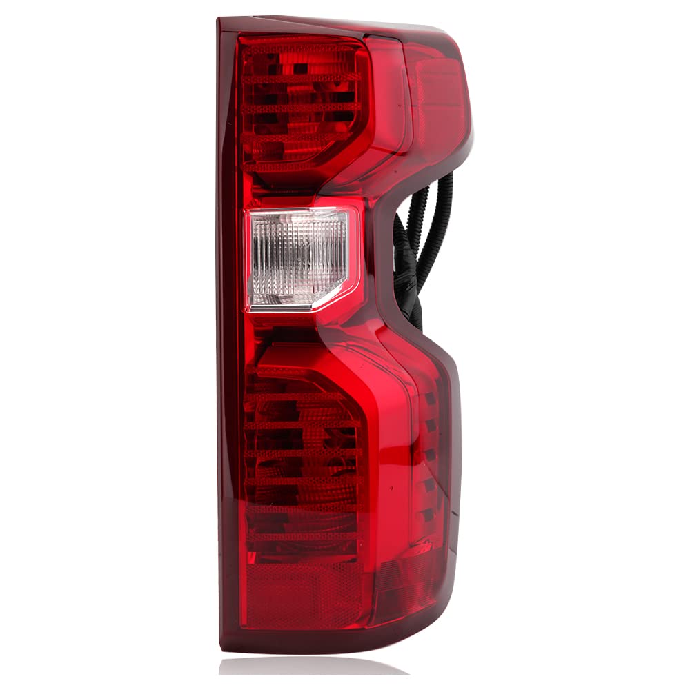 Photo 1 of KAPAMZ Tail Lights Assembly Compatible With 2019-2023 Chevy Silverado 1500 Halogen Model Right Passenger Side With Incandescent Bulb and Harness