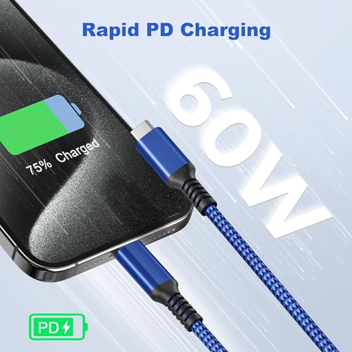 Basesailor USB Type C to C 60W Cable 10ft/2Pack - image 2