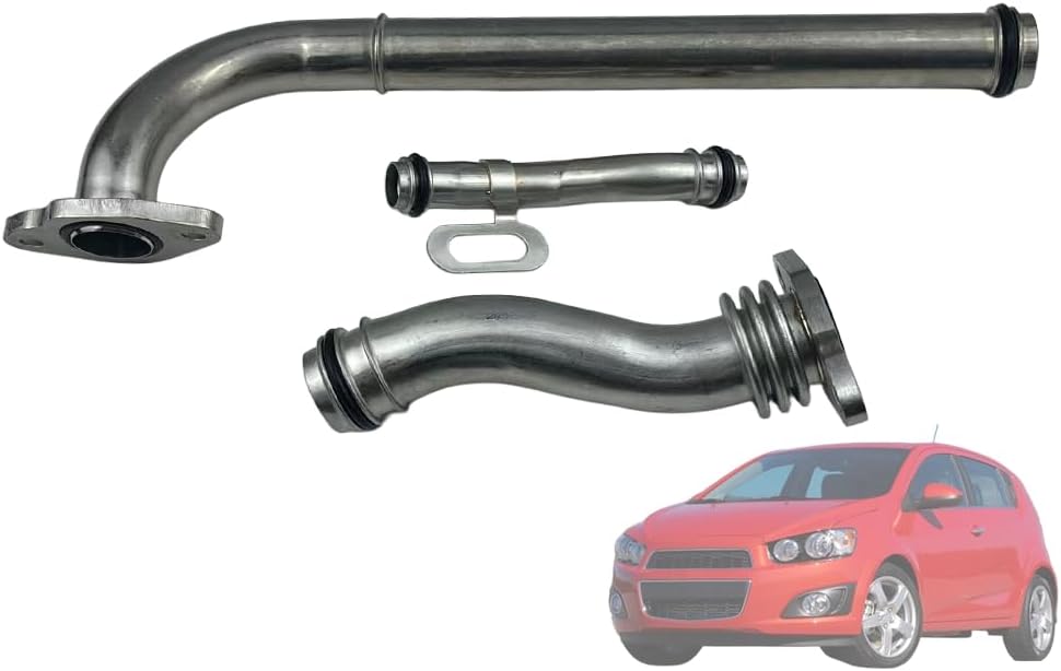 Engine Oil Cooler Hard Pipe Line Kit | Fits Chevrolet Sonic Aveo5 Saturn Astra | Replaces 55353329 55353327 55353330