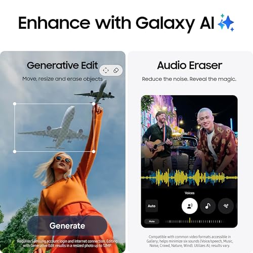 Samsung Galaxy S25 FE Cell Phone (2025), 128GB AI Smartphone, Unlocked Android, Large Display, 4900mAh Battery, High Res-Camera, AI Photo Edits, Durable, US 1 Yr Warranty, JetBlack - Image 7