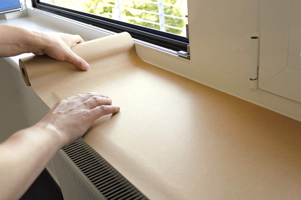 proTECT, selbstklebendes Abdeckpapier, 50g Kraftpapier, Rolle mit 300mm x 50m