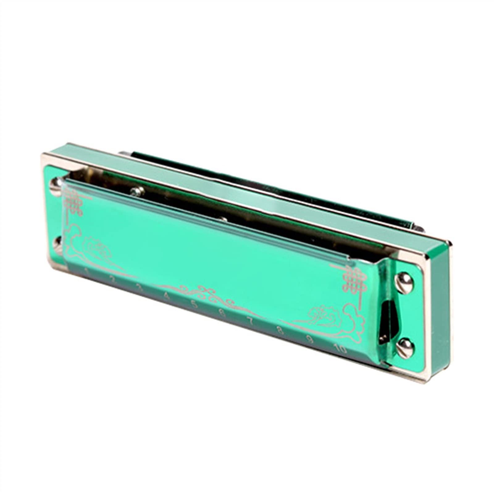 Armonica A Bocca Professionale Armonica Diatonica A 10 Fori Arpa Diatonica Strumenti Musicali Armonica Professionale A 10 Fori (Color : Green F Shape)