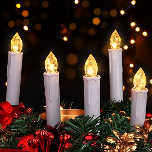 Velas LED de Navidad sin llama a pilas con luces parpadeantes cálidad 2