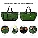 Housolution Gardening Tote Bag, Deluxe Garden Tool Storage Bag and Home Organizer with Pockets, Wear-resistant & Reusable, 14 Inch, Dark Green