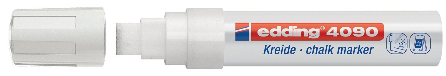 Marcadores para ventanas e-4090, 4-15 mm, color blanco, 10 unidades
