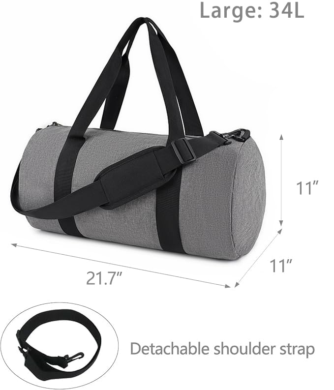 Small Gym Bag Duffel Bag for Women Men Fitness Sports Bag Workout Adjustable Detachable Shoulder Strap Lightweight Carry on Travel Duffle Bag3