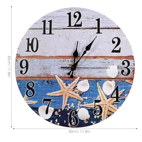 Pendule murale decorative bois design plage pour interieur elegant - 3
