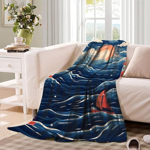 Couverture de voyage chaude et moelleuse en microfibre pour adultes