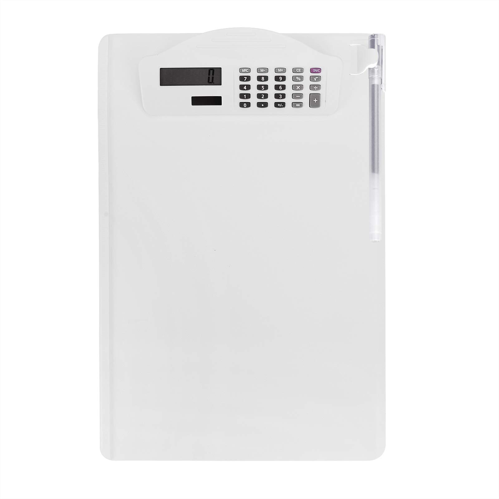 A4 Clipboards Multifunctional File Folders with Calculator File Storage Clipboard Writing Pad File Folders Business Office Document Holder with Hanging Hole Pen Clip for School Meeting Classes Office