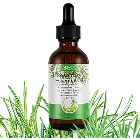 Rosemary Oil for Hair Growth, (2.02 Fl Oz) Organic Rosemary Essential Oil,100% Pure & Natural, Nourishment Scalp, Stimulates Hair Growth, Rid of Dry Scalp, Improves Blood Circulation for Men and Women Cover