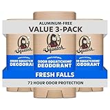 Dr. Squatch Natural Men’s Deodorant – Aluminum Free Natural Deodorant Men with Charcoal & Postbiotics for 72-Hour Odor Protection – Fresh Falls, 2.65oz Stick (3-Pack)