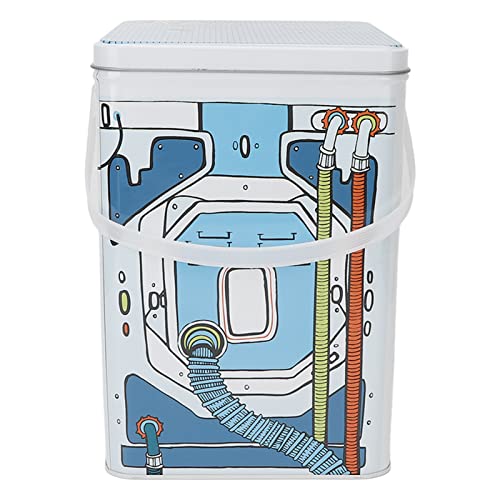 Boîte à lessive en métal avec lucarne panier moderne 15cm