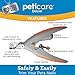 Allstar Innovations PetiCare LED Light Pet Nail Clipper- Great for Trimming Cats & Dogs Nails & Claws, 5X Magnification That Doubles as a Nail Trapper, Quick-Clip, Steel Blades