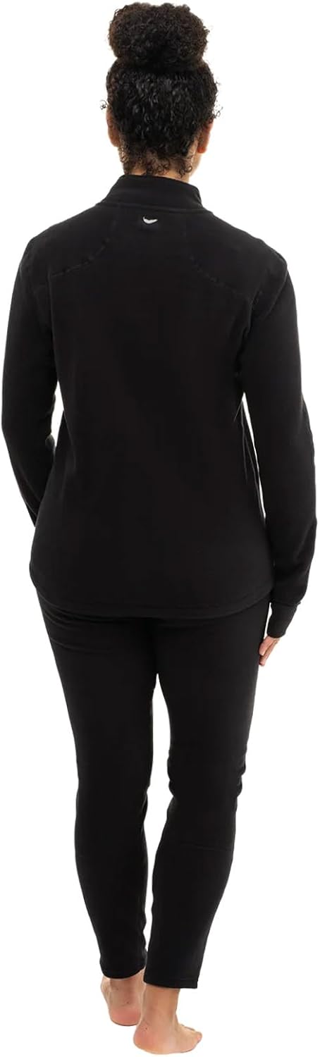 Hot Chillys Women's La Montaña Fleece Zip-T Thermal Top | UPF 40 Moisture-Wicking Mountain Weight Active Fit Base Layer Shirt - Image 4