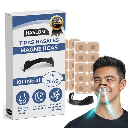 Tiras Nasales Magnética, Ayuda a respirar mejor e incrementa la oxigenación, Anti ronquidos, mejora el sueño + Guía paso a paso (IMPORTANTE LEER ANTES DE APLICAR) (Negro, Kit + 30 Parches)