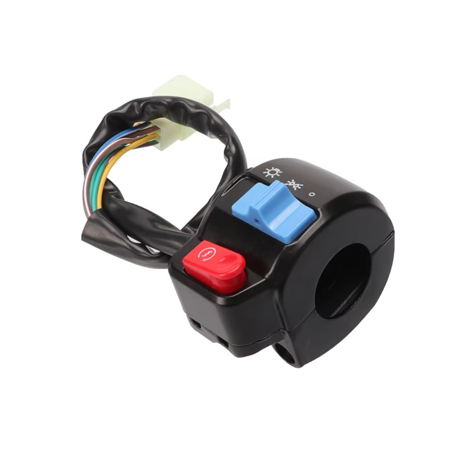 Moto 22 Interruttore Manubrio Da Compatibile Con GY6 50cc Per 125cc 150cc Scooter Ciclomotore Della Luce Di Avviamento Blocco Comandi Moto(A)