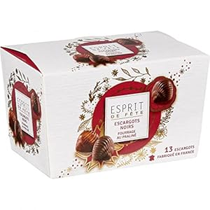 Esprit de Fete Slakken van pure chocolade gevuld met praliné, 13 chocoladesuikergoed uit Frankrijk 195g