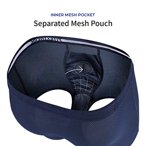 Mens Breathable Waffle Mesh, Separate Pouch, Open Fly Boxer Briefs, 3 Pack2
