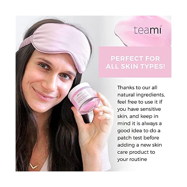 Teami Overnight Face Mask - Vegan and Organic Overnight Mask - Sleeping Facial Mask - Face Moisturizer and Hydrating Mask with Niacinamide and Vitamin C - Night Glow Face Mask Skincare