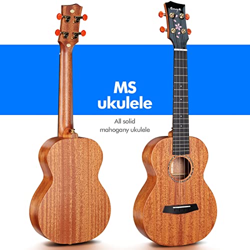 Ukulélé Tenor Enya EUT-MS Solid Mahogany 26 pouces Ukulélés Débutants et Professionnels avec Housse - Les Beatles, Paul McCartney, John Lennon, RIngo Starr, George Harrison Ukulélé Tenor Enya EUT-MS Solid Mahogany 26 pouces Ukulélés Débutants et Professionnels avec Housse – Image 3