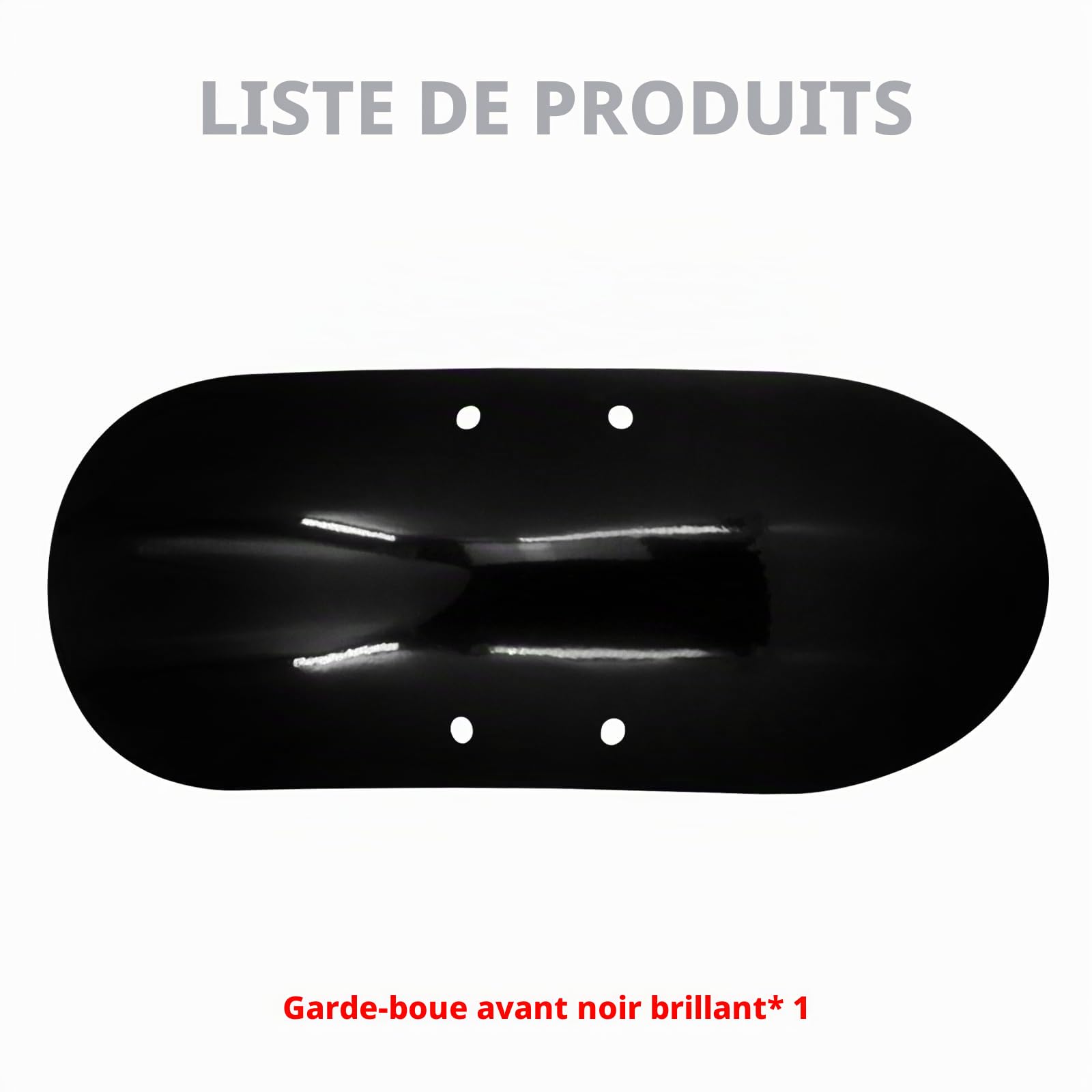 Garde-boue avant court en métal pour moto Wrap Front Fender pour Harley Forty Eight 48 XL1200X 2010-2022 Noir brillant