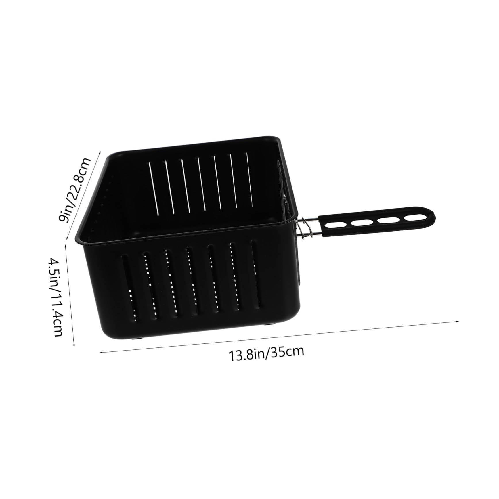 Cesta de freidora eléctrica resistente con asa, accesorio de freidora de aire de alta calidad para una cocina saludable, ideal para la cocina del hogar, perfecta para alimentos fritos crujientes