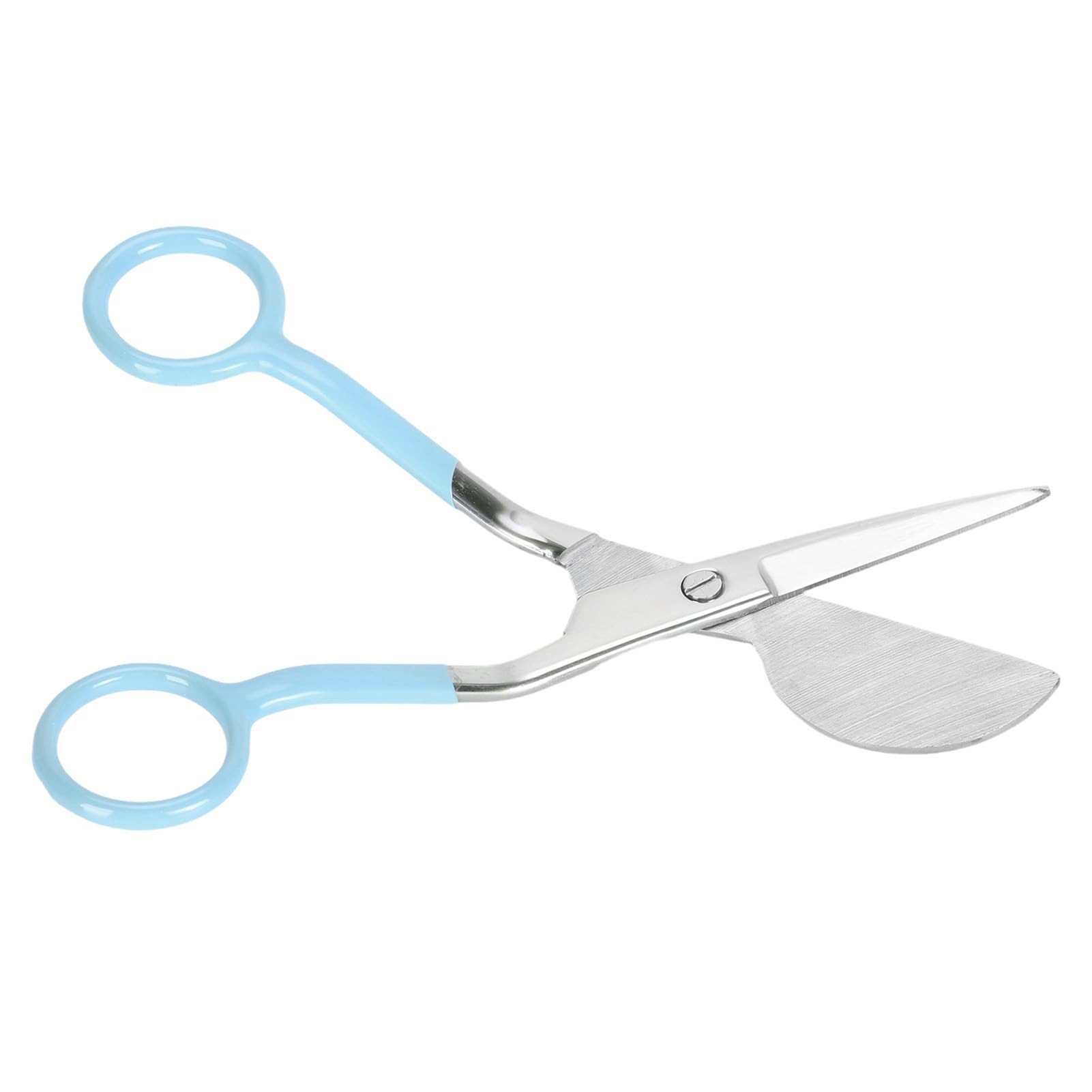 Cocoarm Duckbill Applique Scissors, 6-Inch Ergonomic Handle (Lake Blue)