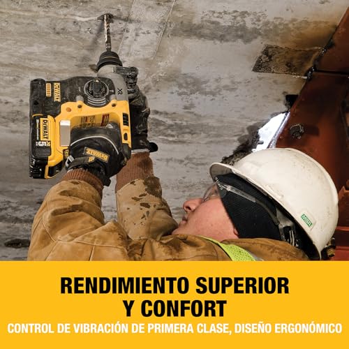 Miniatura 2 de Dewalt Batería Combinada Sds-Plus De 24 Mm De 18 Voltios Sin Escobillas , Versión Básica Dch273nt-Xj , Con Más Potencia, Sin Baterías , Dimensiones Compactas, Amarilla