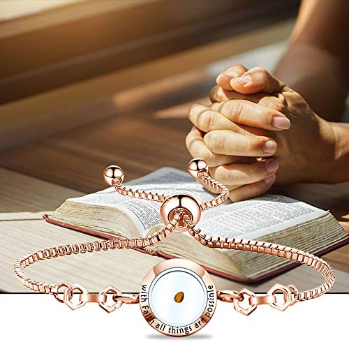 ENSIANTH Faith Jewelry with Faith All Things are Possible Mustard Seed Pendant Mustard Seed Necklace for Women2