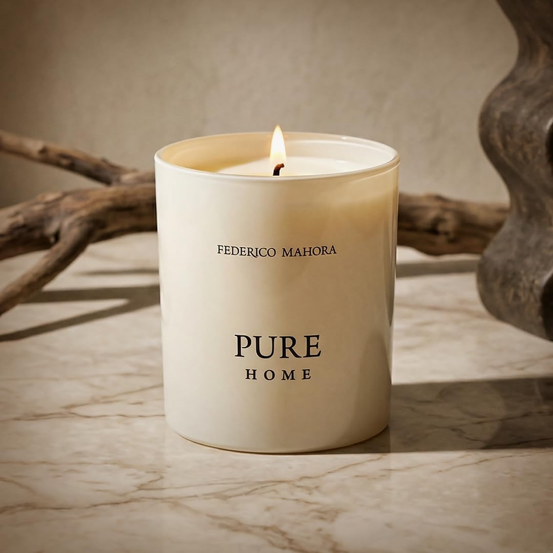 Pure 32 Duftkerze 150g | Schokolade, Vanille & Karamell | Süße Orientalische Duftkerze | Home Ritual Collection