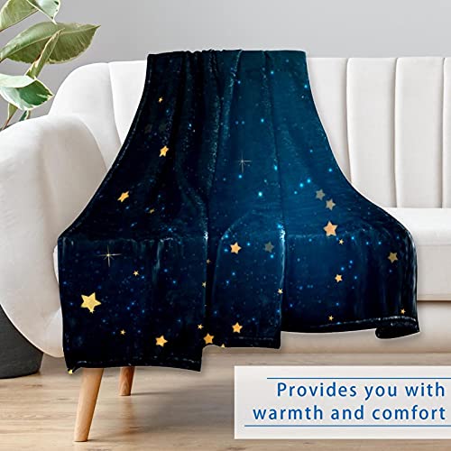 Couverture douce de qualité supérieure lit et canapé motif étoiles