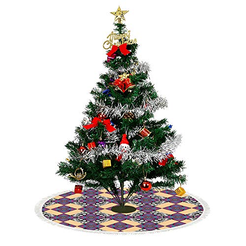Tapis de sapin de Noël en peluche courte lavable et résistant - 5