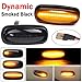 Yoegerery Dynamic Amber LED Side Marker Light Sequential Blinker Turn Signal Lamp Assembly Replacement For Land Rover Land Rover Discovery 2 99-04 Defender Freelander 1 02-05 (Dynamic Smoked)