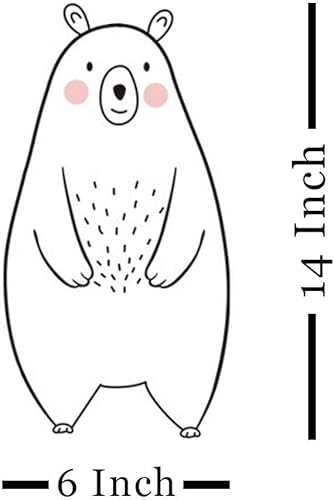 Miniatura 2 de DEKOSH Calcomanías de pared de animales de gran tamaño para guardería, sala de juegos de niños, decoración de dormitorio de bebé