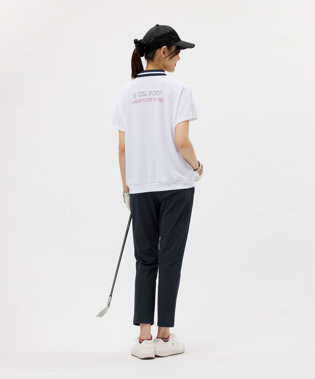 [ルコックスポルティフ] 半袖シャツ 襟付き ゆったり ワイドシャツ 接触冷感 吸汗速乾 ドライ ゴルフ LG5FHS00L レディ