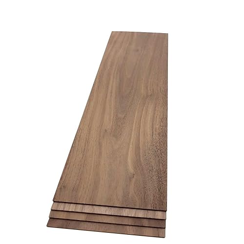 Miniatura 10 de The Hardwood Edge Tablones de madera de nogal, 4 unidades de madera de nogal para manualidades de madera sin terminar, 18 pulgadas (0.118 in),