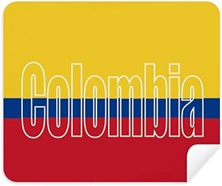 Colombia Country Flag Name Cleaning Cloth Screen Cleaner 2pcs Suede Fabric