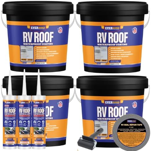 RV Roof Coating Kit (4 gal) by EverBond