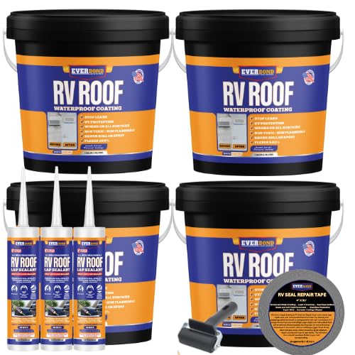 RV Roof Coating Kit (4 gal) by EverBond