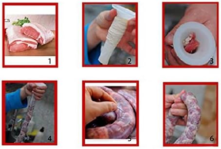 LANDUM 3 Pieces Plastic Sausage Filling Stuffing Tube For Handmade Meat Grinder Stuffer 5#