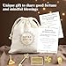 Good Luck Affirmation Card Gift with Lucky Pouch & 5 Symbolic Charms, FengShui Gift of Love, Abundance & Encouragement for Friends, Coworkers or Yourself, Ideal for New Beginnings, Birthday, Anniversary & Special Occasions (1, white)