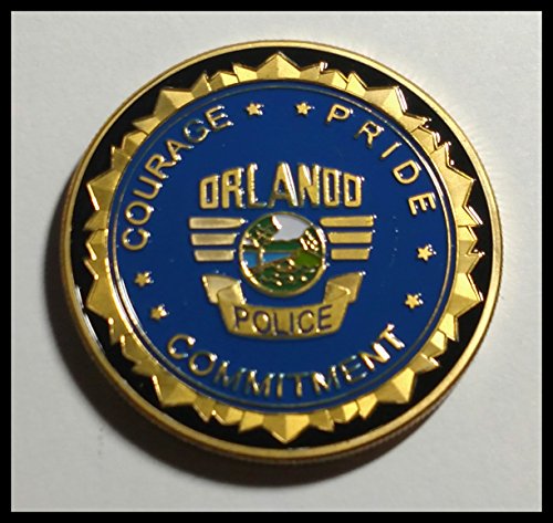 Orlando Police Department Colorized Challenge Art Coin