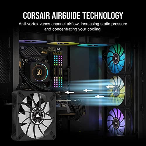 Image of Corsair ML120 RGB ELITE 120mm Magnetic Levitation TRIPLE PACK, CO-9050113-WW