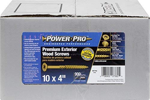 Hillman Group 967782 Bronze Deck Screw, No. 10 x 4 in. - 900 Count