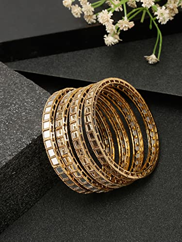 Celebrity Inspired Gold Plated Bangles for Women