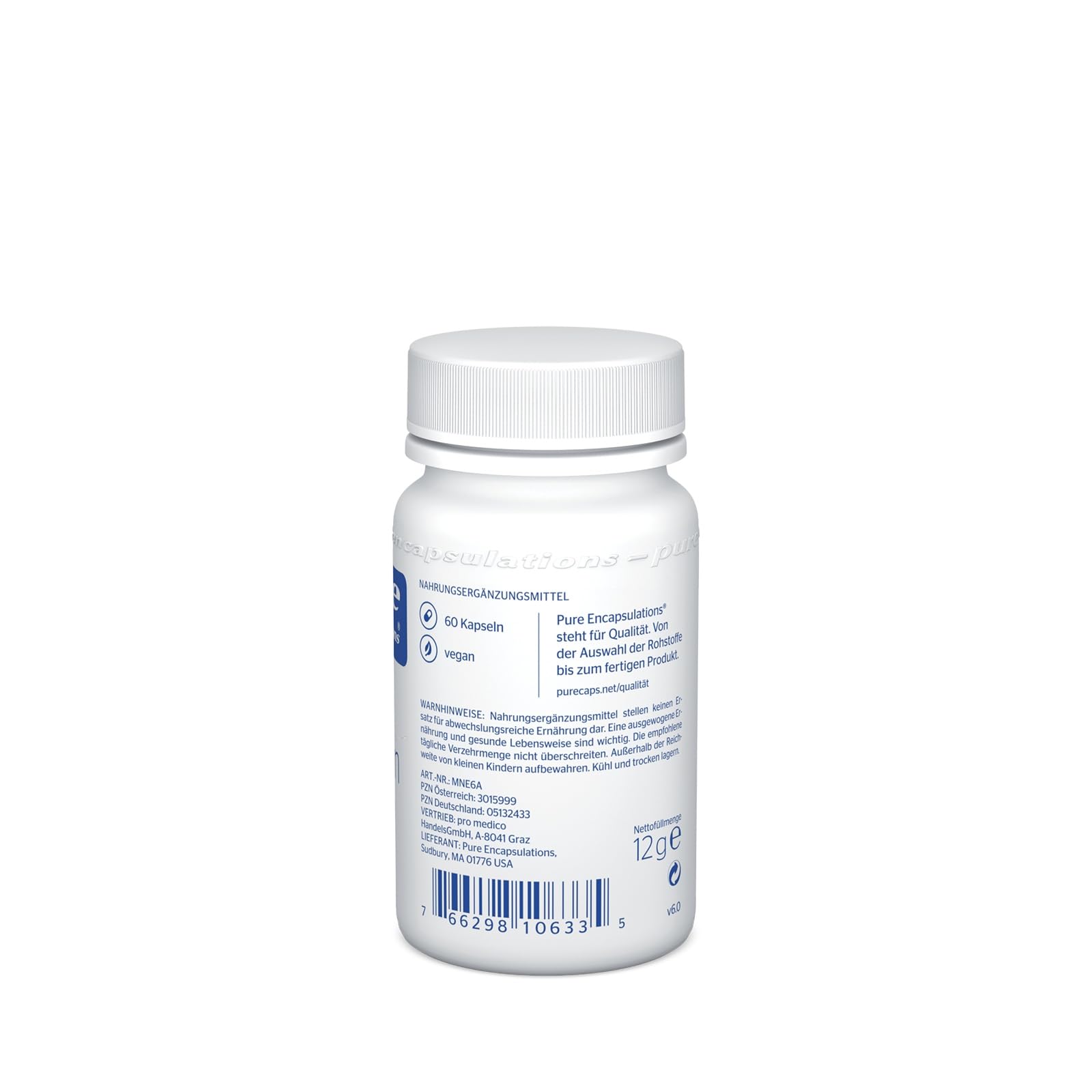 Pure Encapsulations - Mangan (Mangancitrat) - Nahrungsergänzungsmittel zur Unterstützung für Bindegewebe und Stoffwechsel - 60 Kapseln