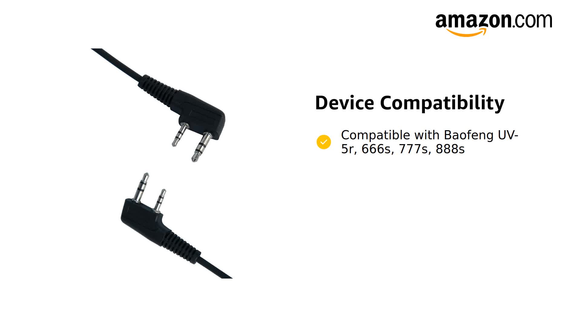 Amazon.com: Klykon 2 Pin Covert Acoustic Tube Earpiece