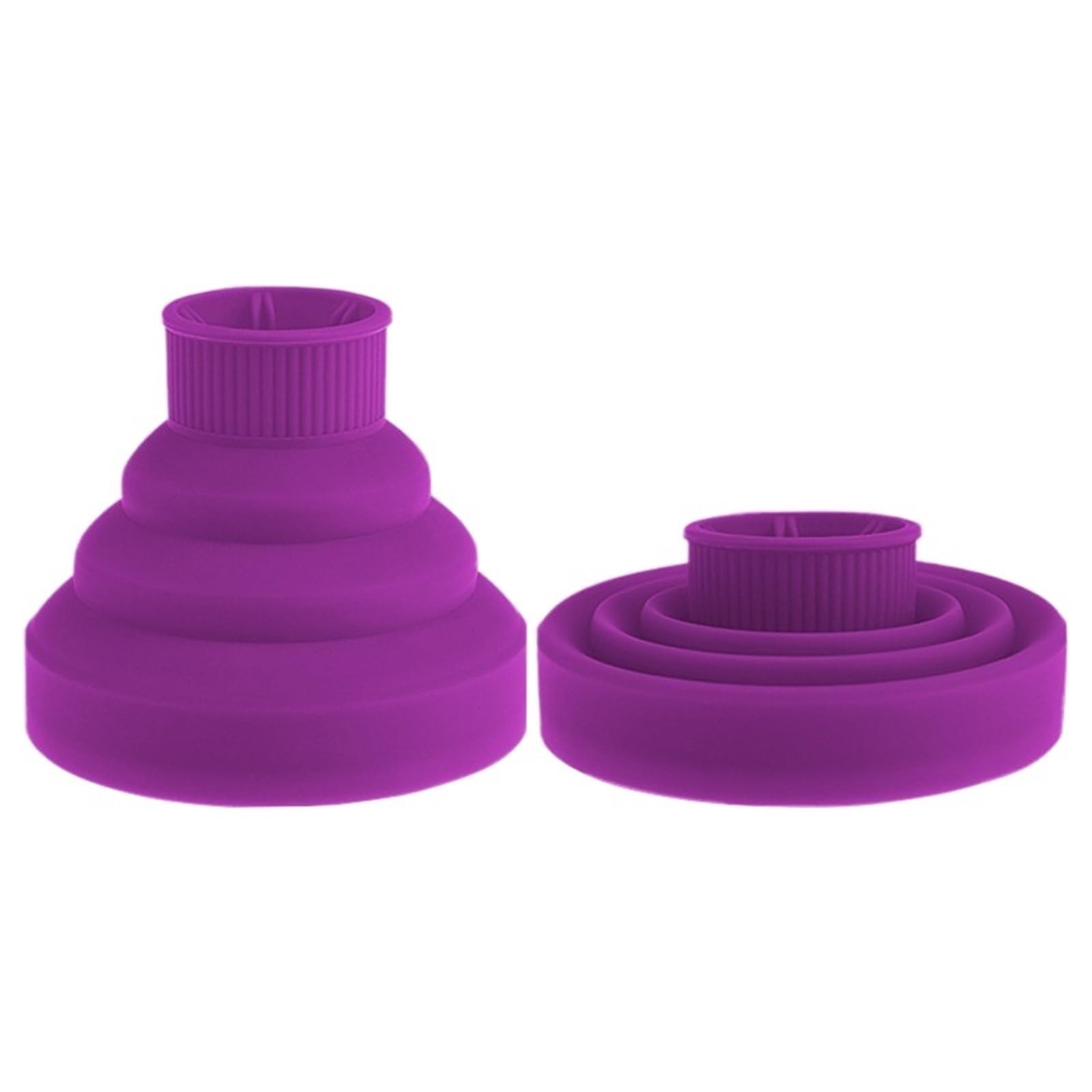 Difusor Universal For Secador De Pelo, De Silicona, Color Negro Y Rosa, Con Temperatura Ajustable Y Resistente.(Purple 1pcs)