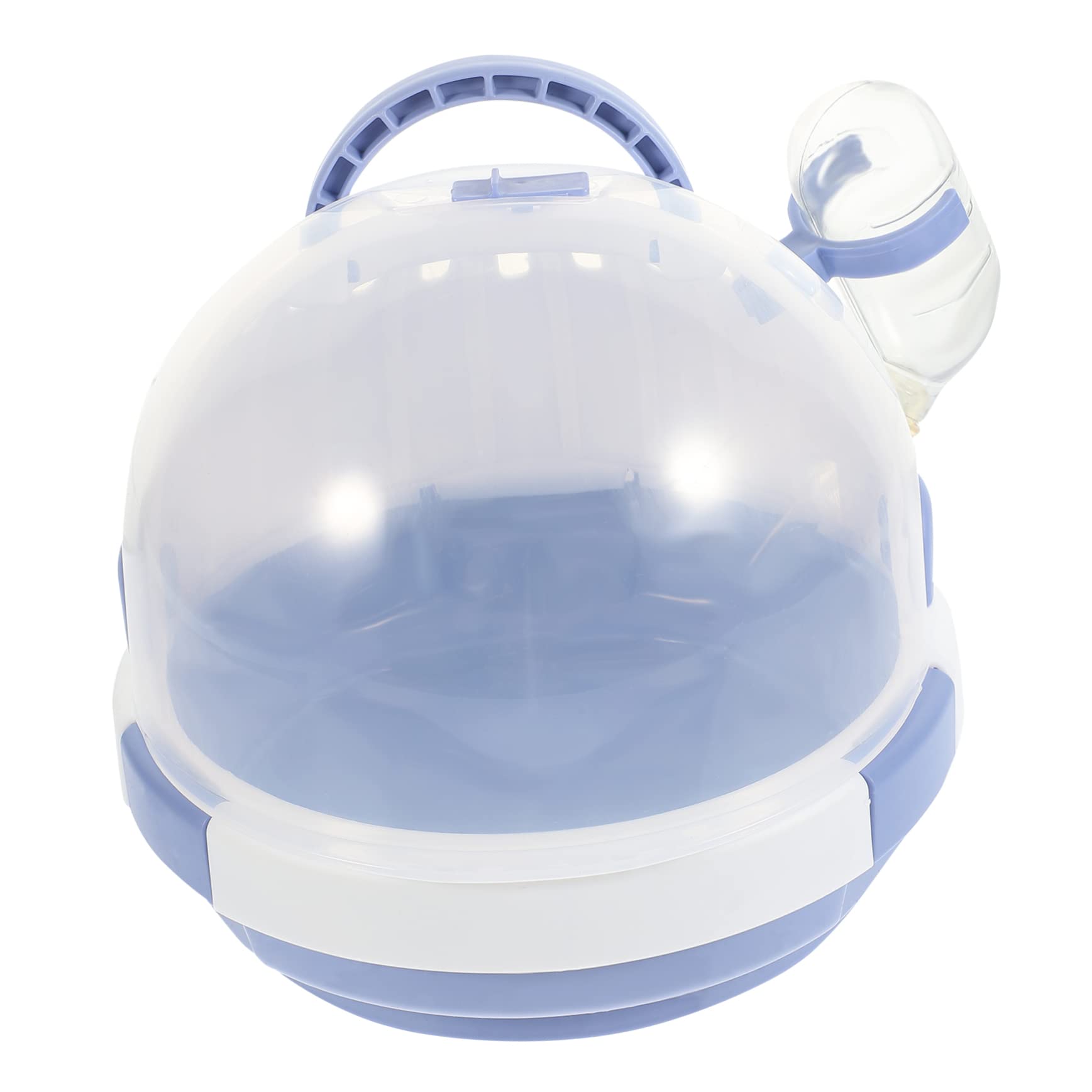 VICASKY Small Pet Carrier Cage Portable Transparent Hamster Travel Container with Handle Design for Safe and Comfortable Outdoor Use for Hamsters Guinea Pigs and Small Animals